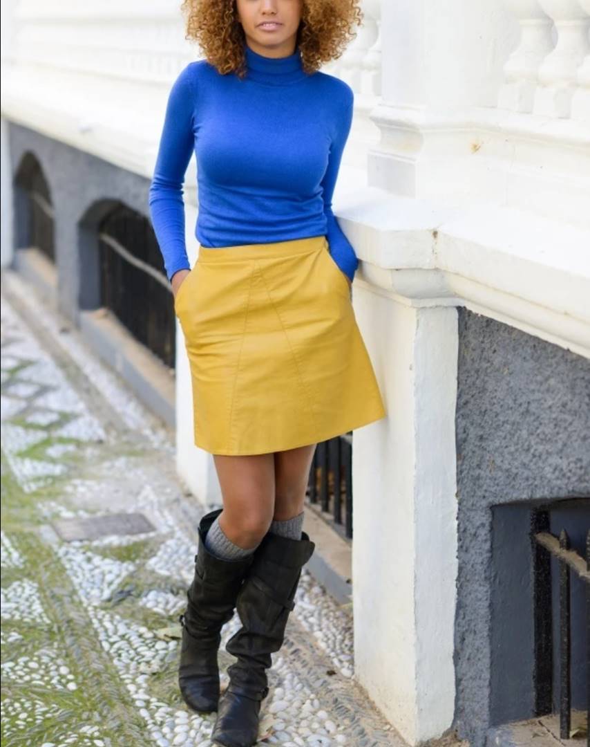 Chân Váy Dài Arong Màu Mustard ENVYLOOK A Long Skirt