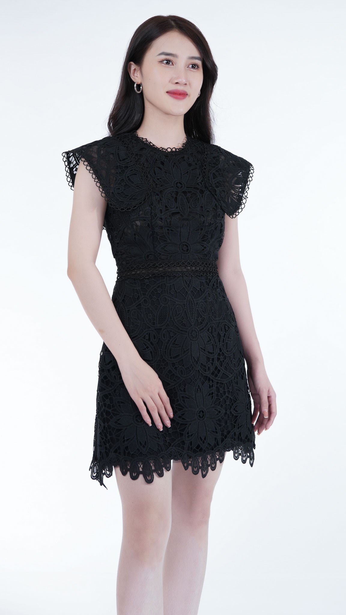 áo váy ren chữ a nữ tính - AV953 | thoitrangxitin.com