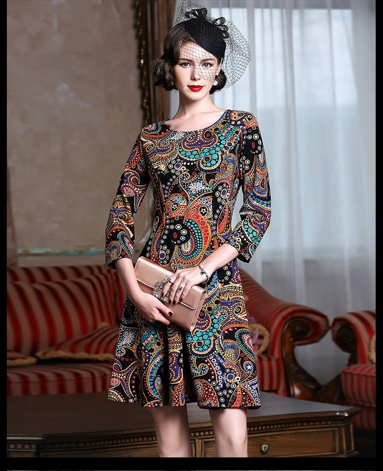 Những kiểu đầm dáng xòe dài đẹp phong cách vintage cổ điển  Thời trang   Việt Giải Trí