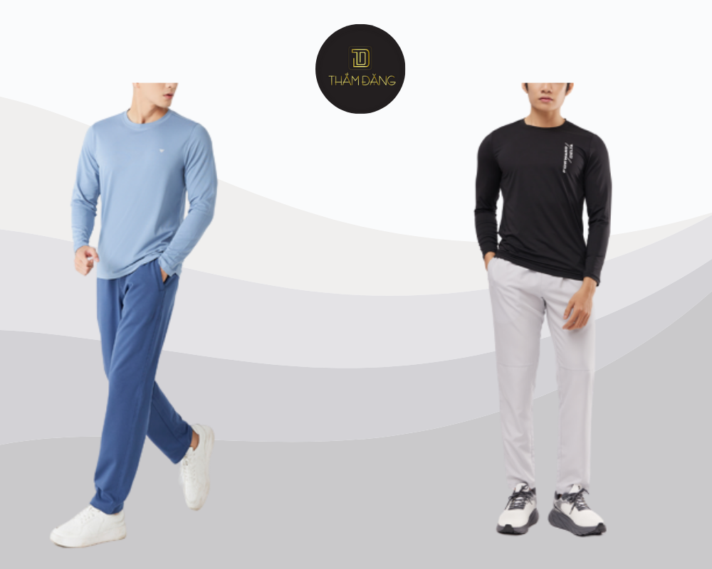 Áo thun cotton và quần dài chống thấm là lựa chọn lý tưởng cho chuyến đi rừng, mang lại sự thoải mái và bảo vệ tối ưu trong mọi điều kiện thời tiết.