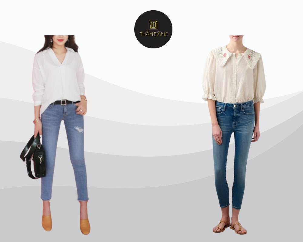 Áo sơ mi form rộng mặc với quần gì? Thử với quần ôm tôn dáng chuẩn cho mọi hoàn cảnh tự tin xuống phố