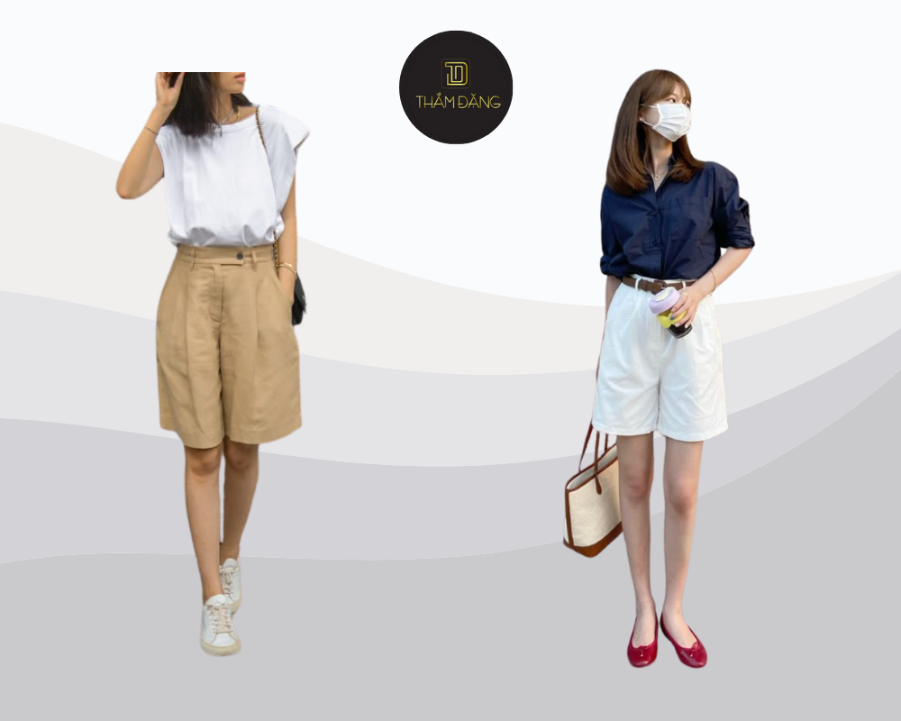 Quần short ống rộng với khả năng che khuyết điểm cực đỉnh
