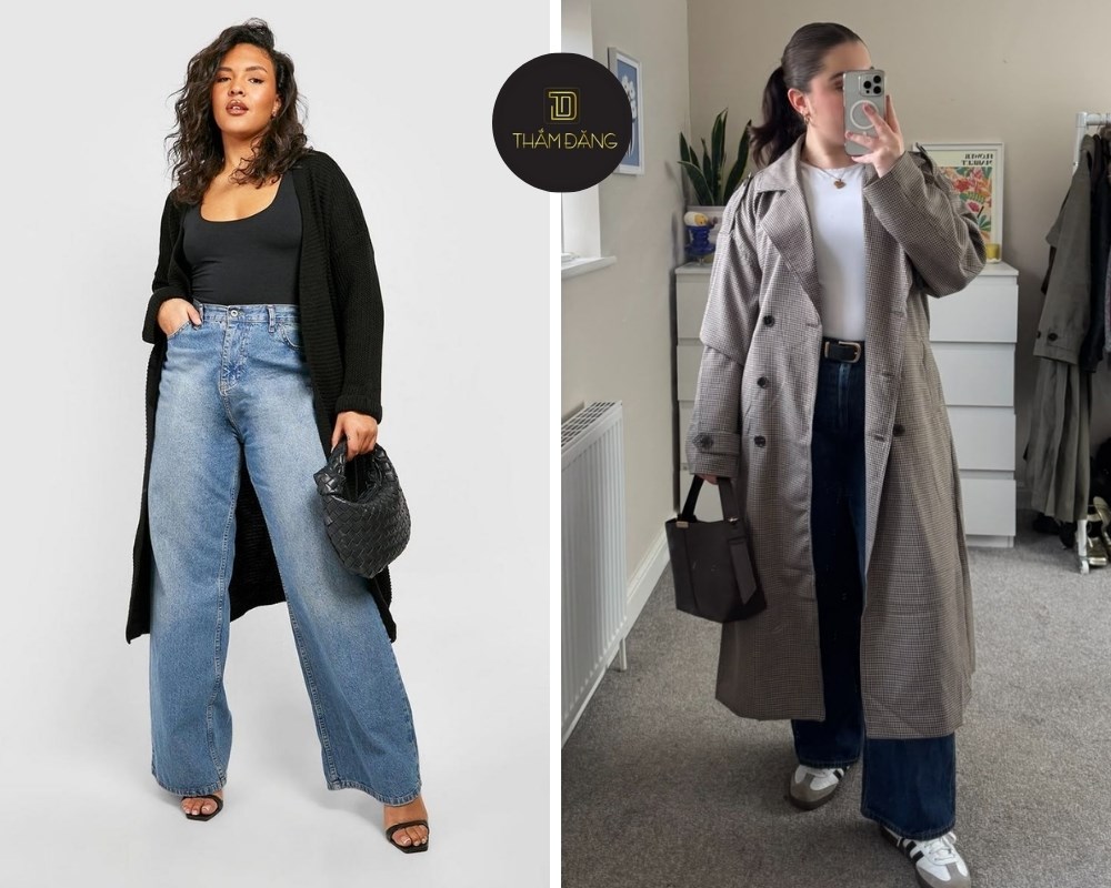 Cardigan dáng dài giúp che khuyết điểm và tôn dáng thanh lịch