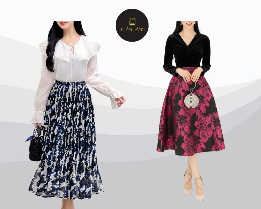 Chân váy hoa dễ phối nhưng đừng quên nguyên tắc đơn giản và tinh tế để outfit luôn hoàn hảo và không bị rối mắt