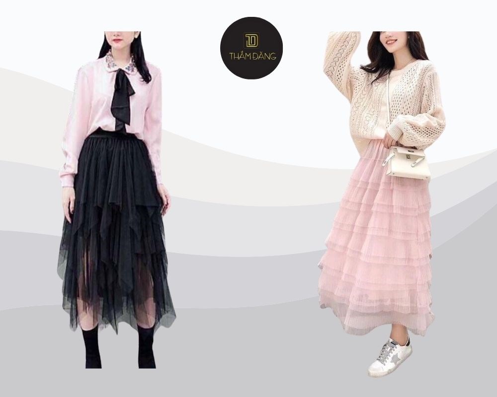 Chân váy tutu không chỉ mang đến vẻ đẹp nhẹ nhàng, bồng bềnh mà còn có thể tạo nên những phong cách đa dạng, từ dịu dàng đến mạnh mẽ