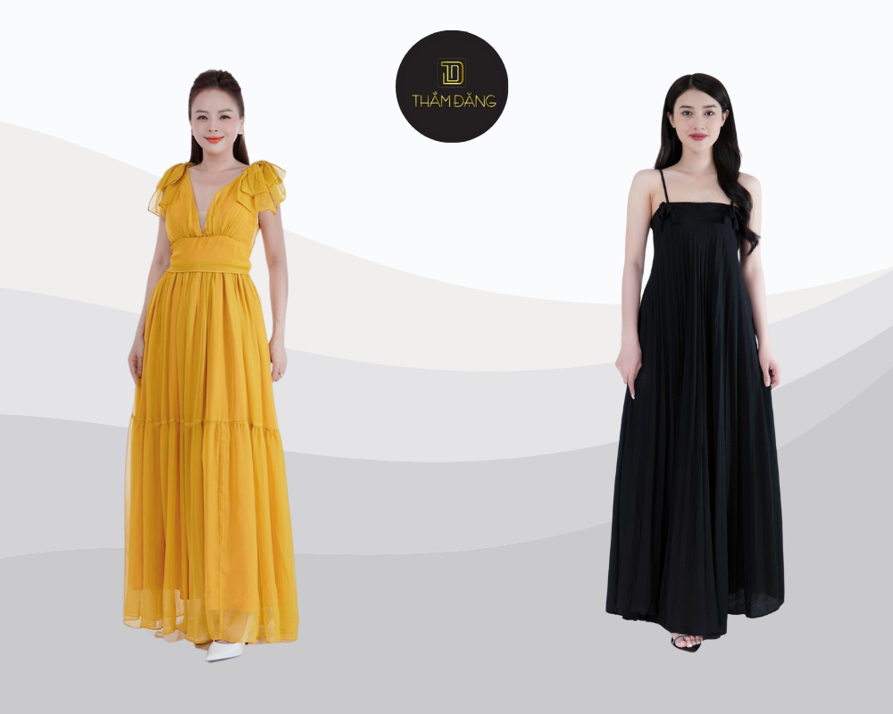 Đầm maxi dài chất liệu bay bổng phối phụ kiện tinh tế là lựa chọn hoàn hảo để tỏa sáng trong khung cảnh biển Phú Quốc