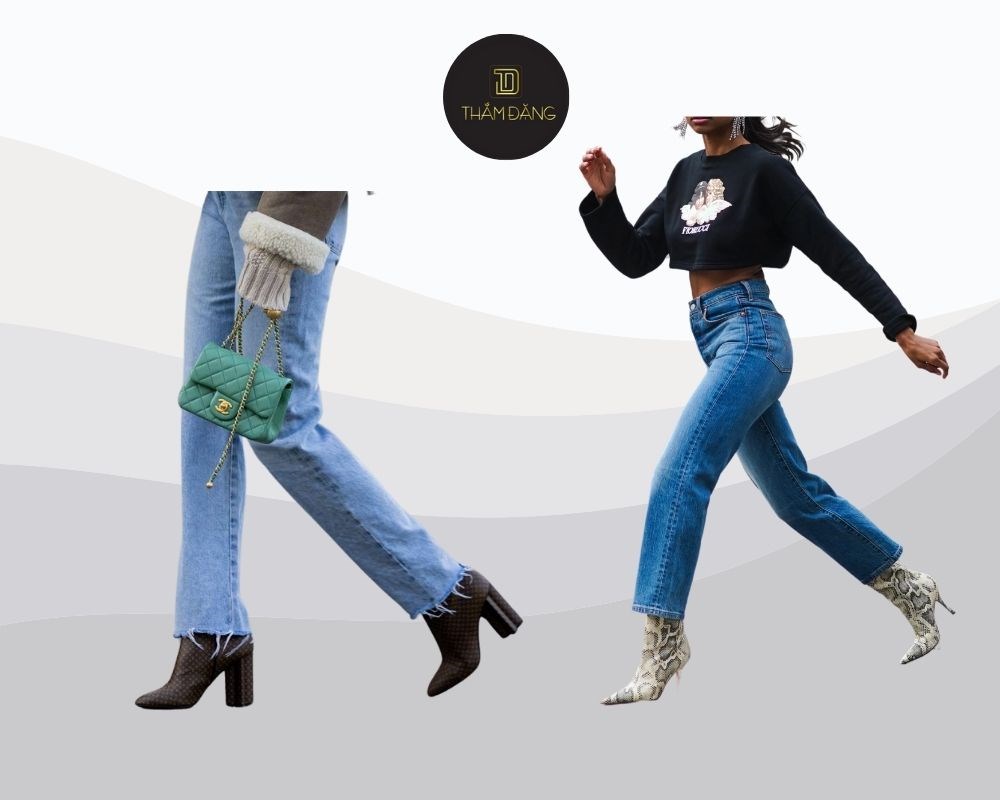 Quần baggy phối với giày gì? Giày ankle boot sẽ làm nổi bật cá tính mạnh mẽ và thời thượng