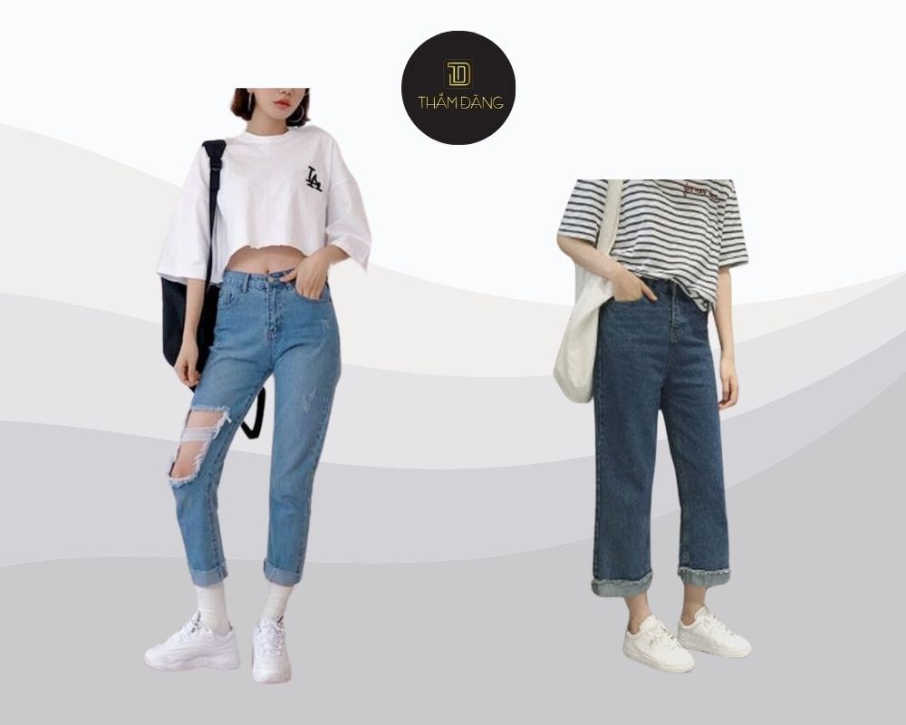 Quần baggy phối với giày gì? Baggy rách gối và sneaker tạo nên tổng thể nổi bật