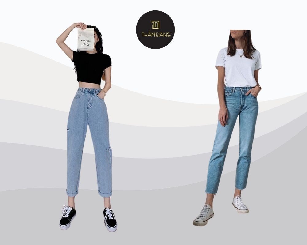 Quần baggy rộng + áo thun basic + đôi giày converse là lựa chọn lý tưởng cho nàng năng động
