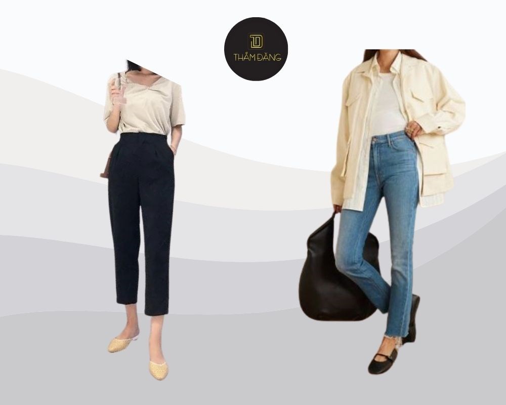 Giày búp bê đi cùng quần baggy jean mang lại sự kết hợp hoàn hảo giữa nữ tính và năng động
