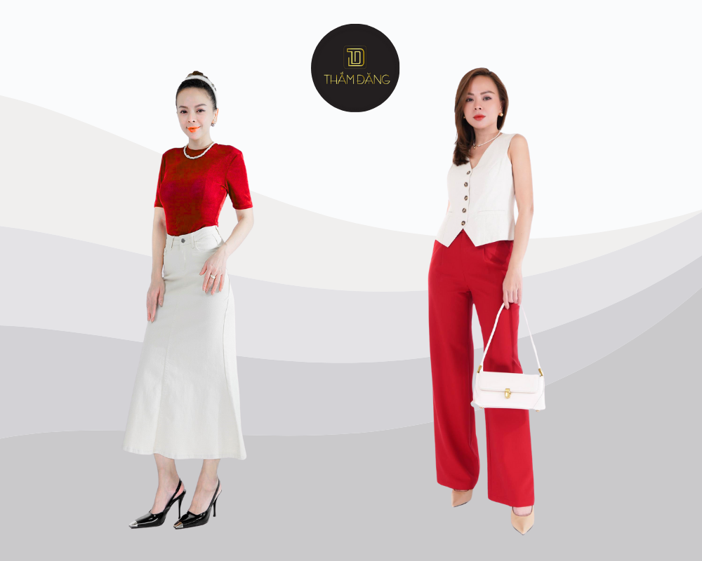 màu đỏ phối với màu gì phù hợp