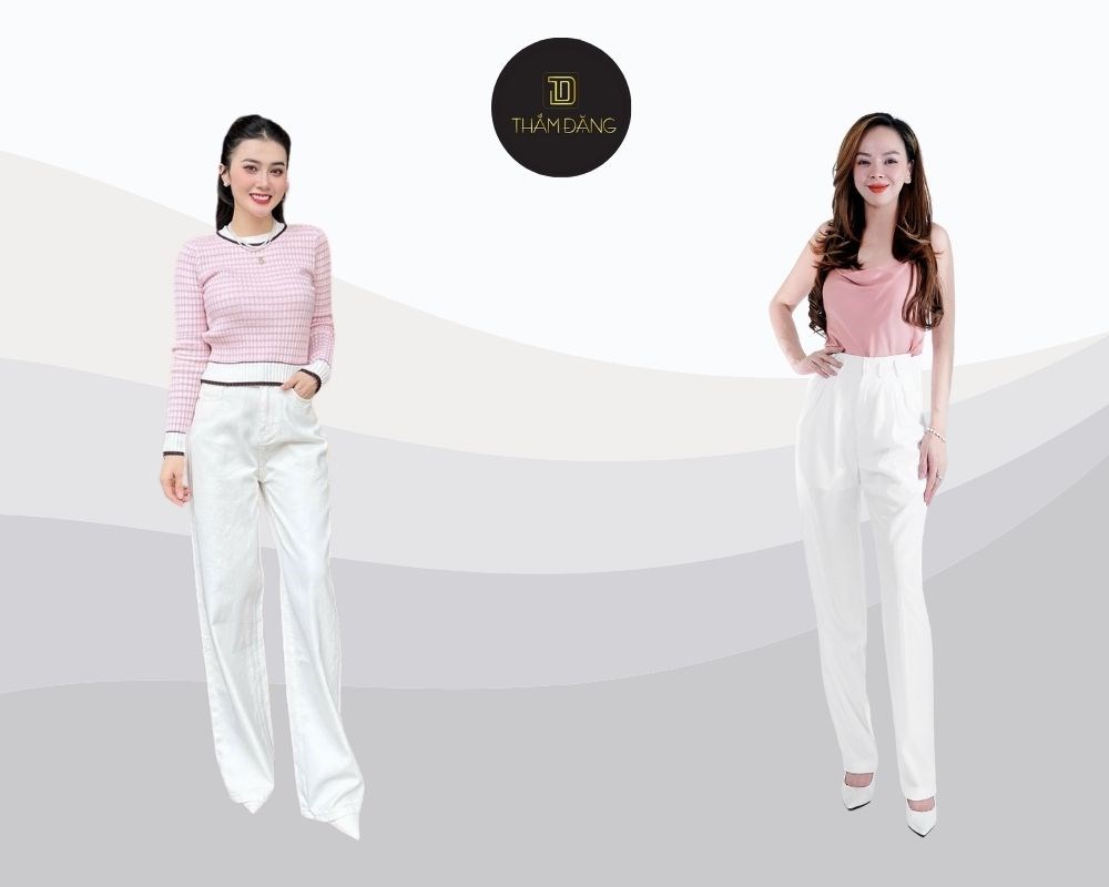 màu hồng pastel phối với màu trắng