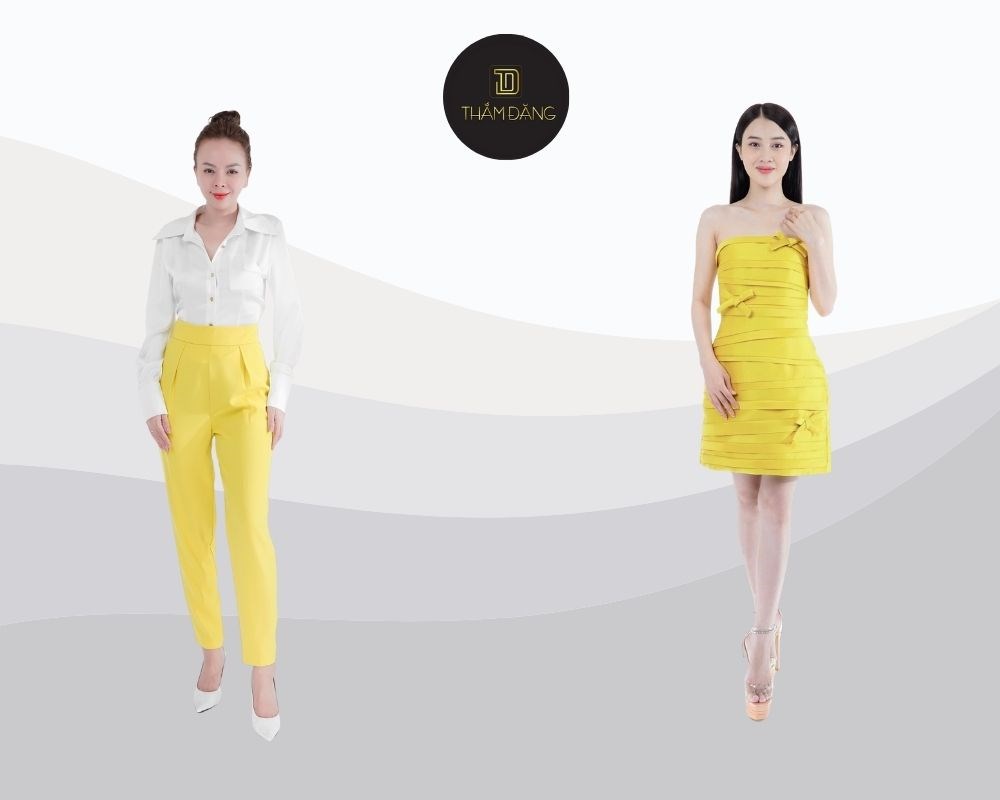 cách phối đồ màu vàng chanh đẹp