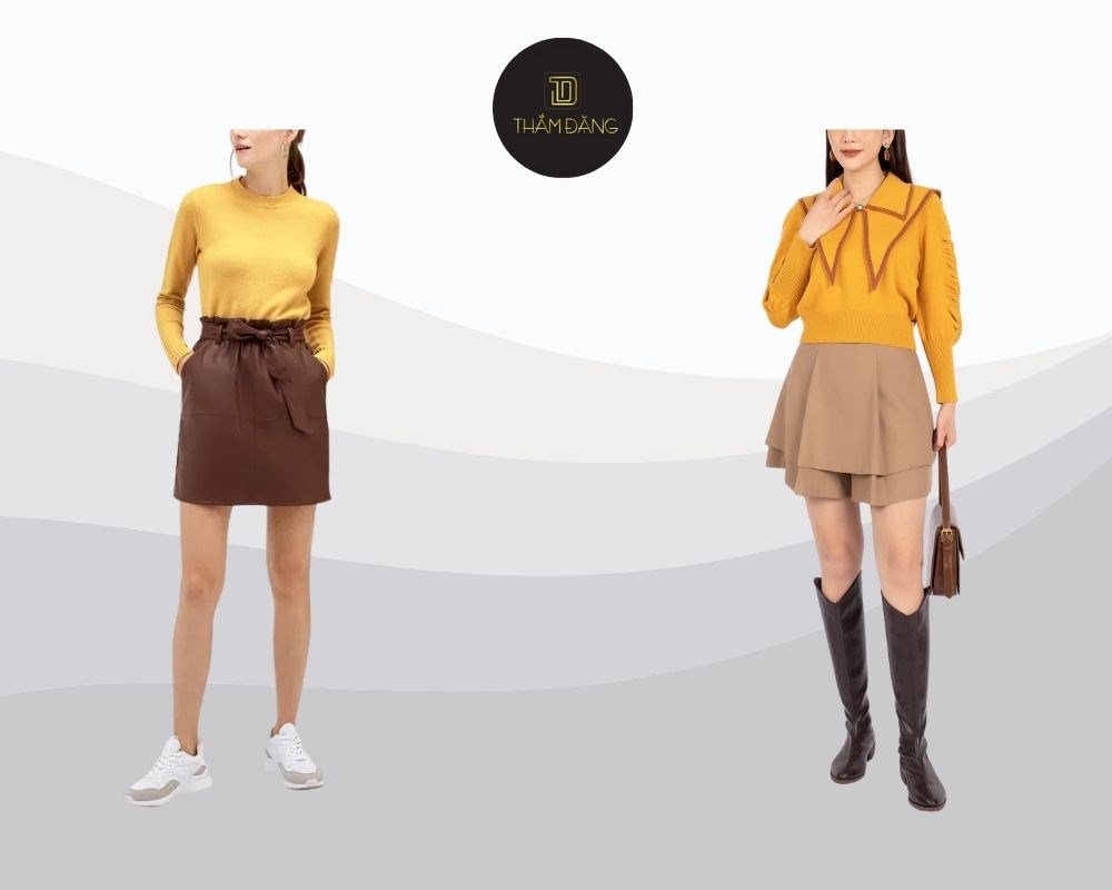 cách phối quần áo màu vàng chanh