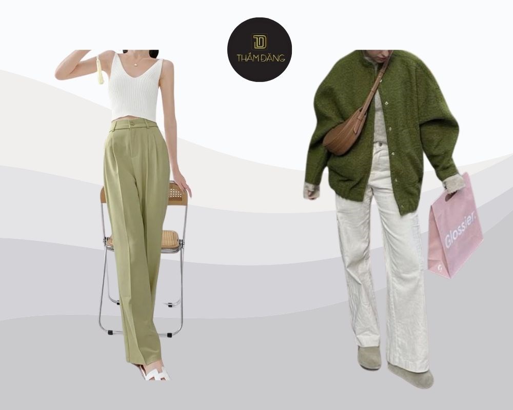 Kết hợp màu xanh nhạt và trắng mang đến vẻ nhẹ nhàng và thanh lịch cho những ngày làm việc hay gặp gỡ bạn bè