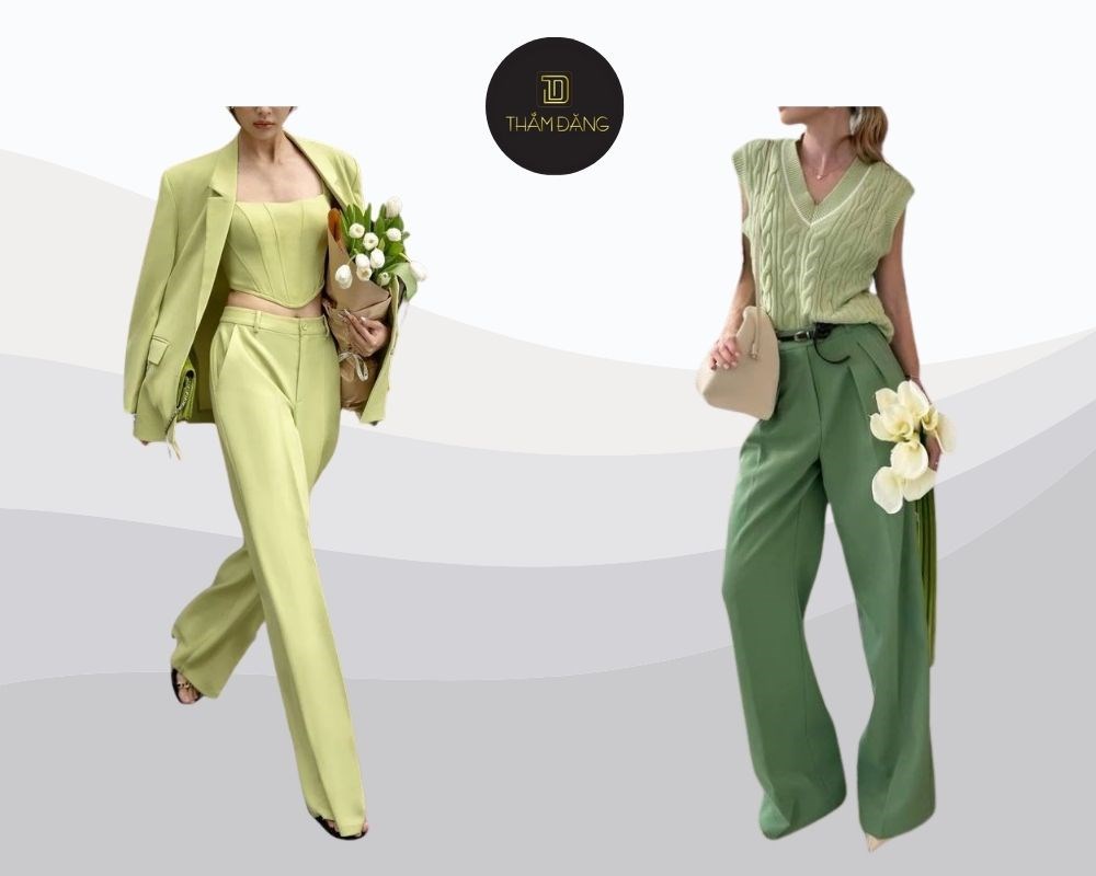 Dù là công sở, casual hay dạo phố cuối tuần, gam màu xanh bơ độc đáo luôn giúp bạn nổi bật với phong cách đa dạng