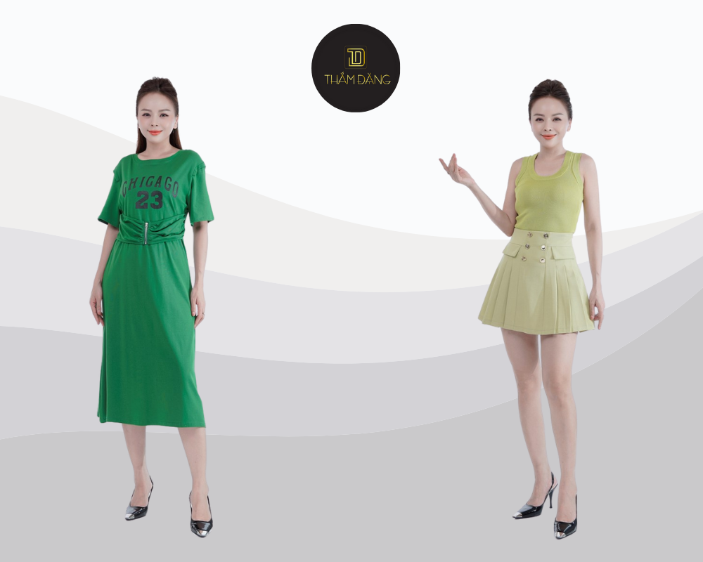 màu xanh lá kết hợp với màu gì phù hợp