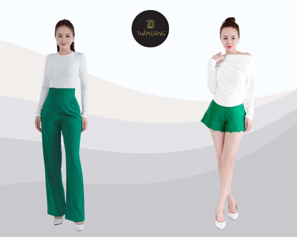 màu xanh lá kết hợp với màu gì hợp