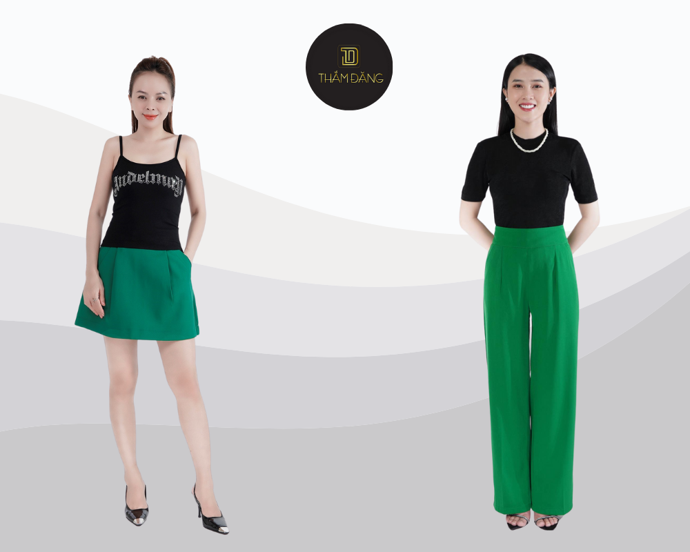 màu xanh lá kết hợp với màu gì đẹp