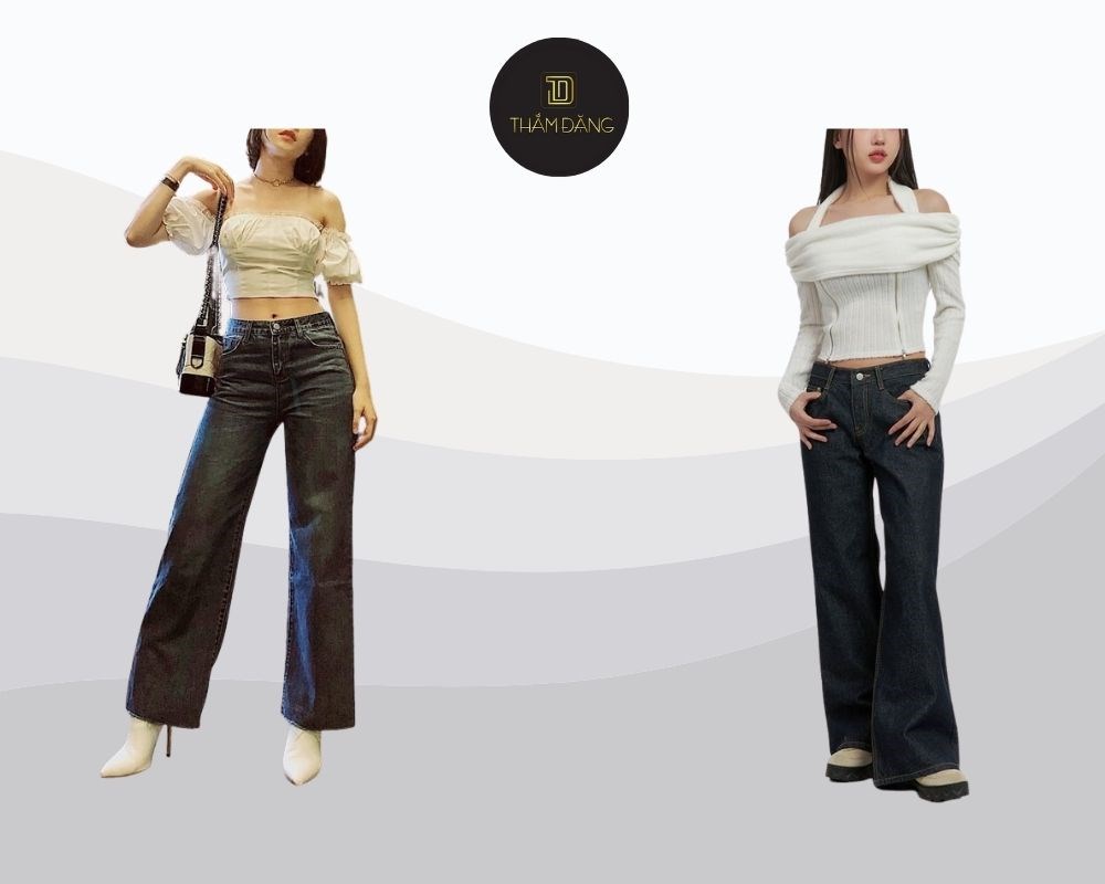 Combo áo croptop quần ống rộng tạo sự thoải mái cho dịp cuối tuần