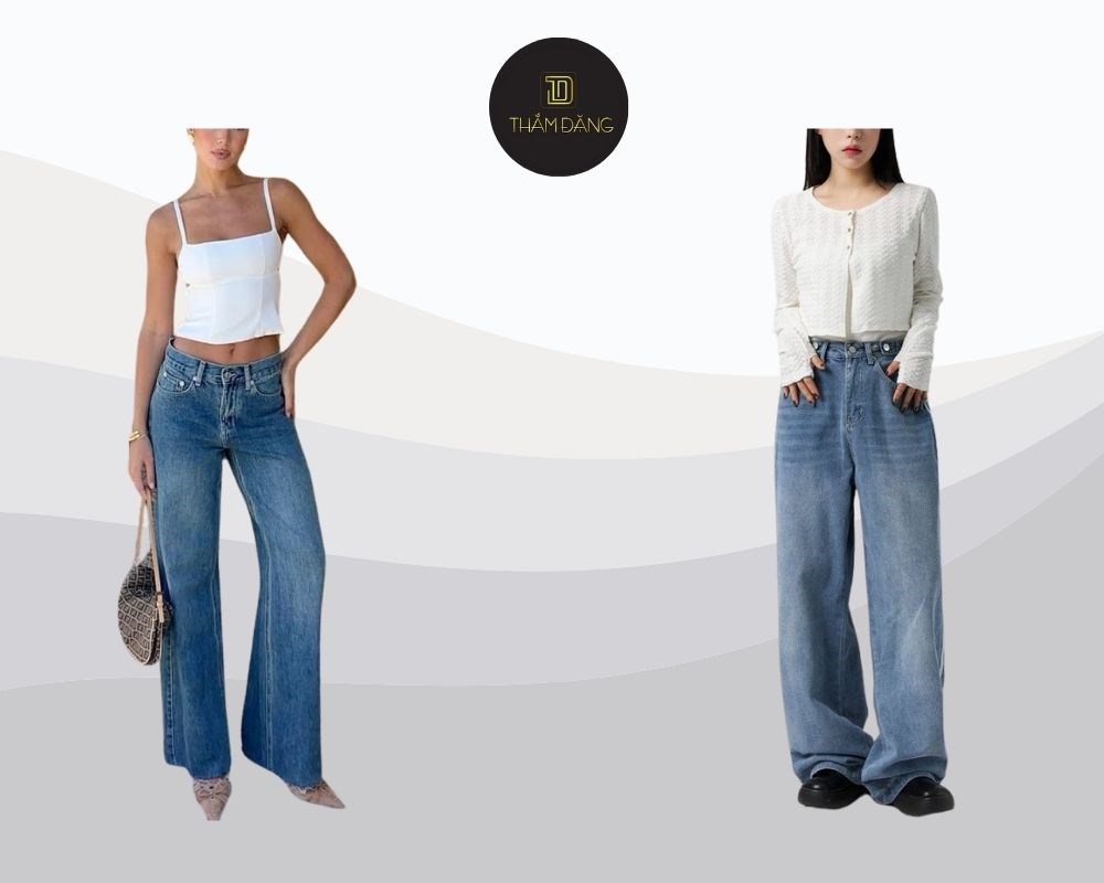 Quần ống rộng áo croptop trắng tạo vẻ ngoài tươi trẻ