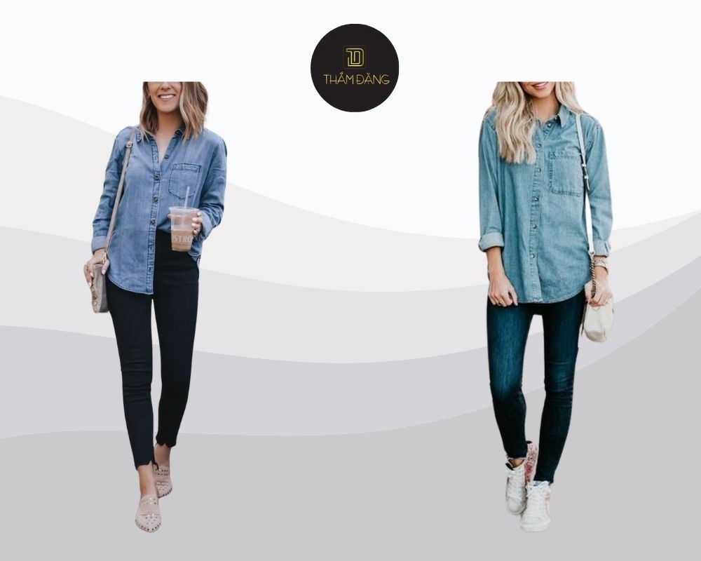 phối đồ với quần legging thời trang