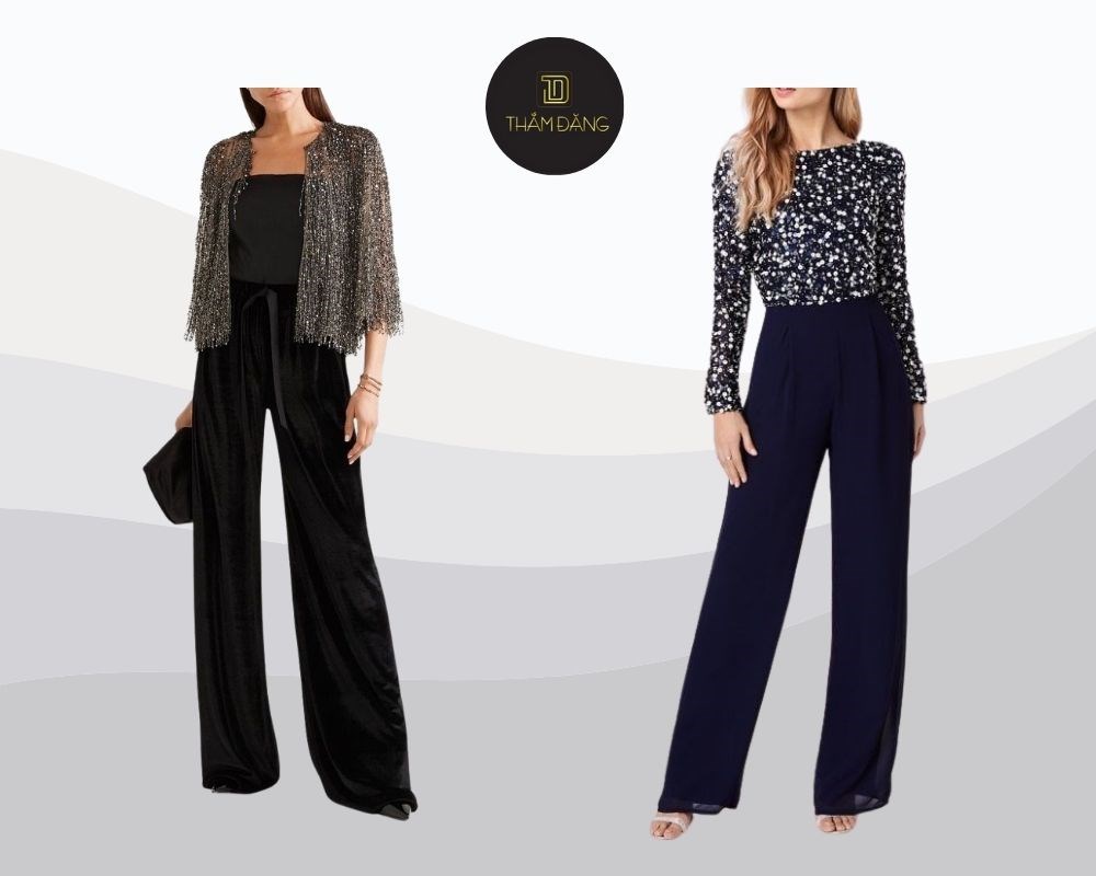 Tỏa sáng trong những sự kiện quan trọng, áo sequin kết hợp cùng quần ống suông mang đến sự sang trọng, thu hút mọi ánh nhìn