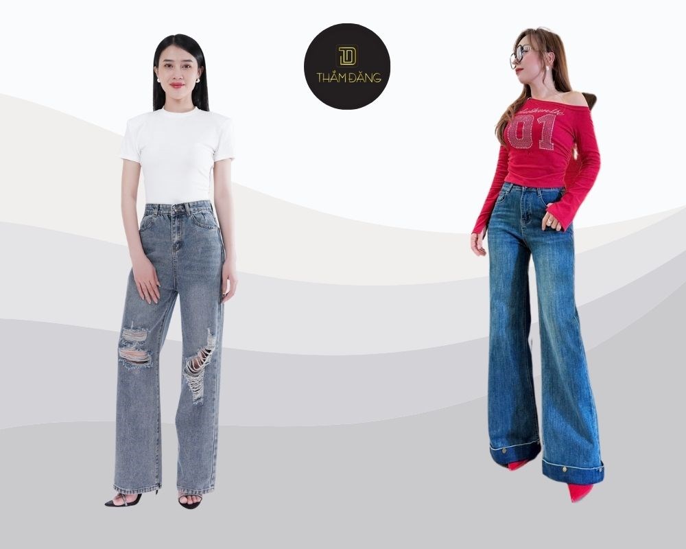 Thắm Đặng Store không chỉ cung cấp quần jean ống rộng đẹp mà còn tư vấn cách phối đồ thời thượng và phong cách